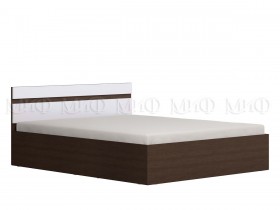 Ким кровать 1,4 (Венге/белый глянец) в Рязани - ryazan.katalogmebeli.com | фото 1