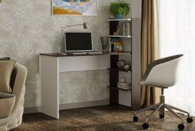 Компьютерный стол №3 (Венге/Белый) в Рязани - ryazan.katalogmebeli.com | фото