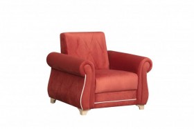 Кресло для отдыха "Порто" (микровелюр Гавайи бордо / микровельвет крем)/осн. в Рязани - ryazan.katalogmebeli.com | фото