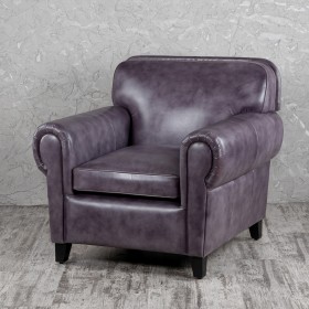 Кресло кожаное Элегант (Фиолетовый) в Рязани - ryazan.katalogmebeli.com | фото