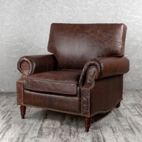 Кресло кожаное Лофт Аристократ (ширина 1100 мм) в Рязани - ryazan.katalogmebeli.com | фото