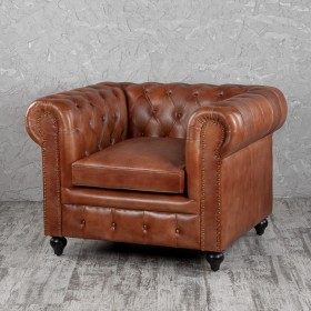 Кресло кожаное Лофт Честер (кожа) в Рязани - ryazan.katalogmebeli.com | фото