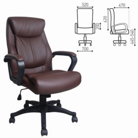 Кресло офисное BRABIX Enter EX-511 (коричневый) в Рязани - ryazan.katalogmebeli.com | фото