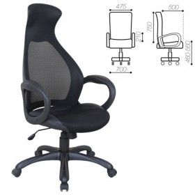 Кресло офисное BRABIX Genesis EX-517 (черное) в Рязани - ryazan.katalogmebeli.com | фото