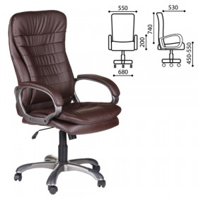 Кресло офисное BRABIX Omega EX-589 (коричневое) в Рязани - ryazan.katalogmebeli.com | фото