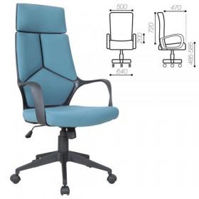 Кресло офисное BRABIX Prime EX-515 (голубая ткань) в Рязани - ryazan.katalogmebeli.com | фото
