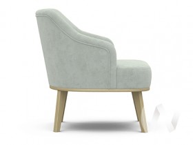 Кресло отдыха Комфорт-5 низкая спинка (бесцветный лак/FRESCA BRILLIANT) в Рязани - ryazan.katalogmebeli.com | фото 2