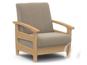 Кресло для отдыха Омега (бук лак/CATANIA LATTE) в Рязани - ryazan.katalogmebeli.com | фото 1