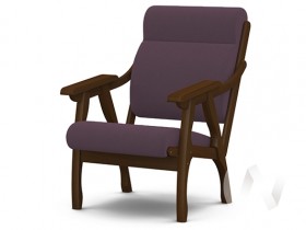 Кресло Вега-10 (орех лак/ULTRA PLUM) в Рязани - ryazan.katalogmebeli.com | фото 1