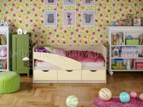 Кровать Бабочки 2,0м (Ваниль матовый) в Рязани - ryazan.katalogmebeli.com | фото