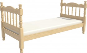 Кровать одинарная Аленка из массива сосны 800*1890 Сосна в Рязани - ryazan.katalogmebeli.com | фото 3