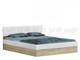 Кровать с подъемным механизмом 1,4 спальня Фортуна (Дуб сонома/белый глянец) в Рязани - ryazan.katalogmebeli.com | фото