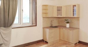 Угловая кухня Рамочная 1500х1400 мм (Беленый дуб) в Рязани - ryazan.katalogmebeli.com | фото 3
