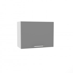 Квадро ВПГ 600 шкаф верхний горизонтальный высокий (Ваниль кожа/корпус Серый) в Рязани - ryazan.katalogmebeli.com | фото