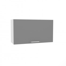 Квадро ВПГ 800 шкаф верхний горизонтальный высокий (Ваниль кожа/корпус Серый) в Рязани - ryazan.katalogmebeli.com | фото