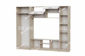 Мебель для гостиной МГС 3 Исполнение 1 Дуб Сонома / Белый в Рязани - ryazan.katalogmebeli.com | фото 3