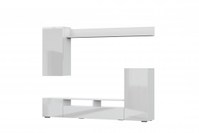 Мебель для гостиной МГС 4 (Белый/Белый глянец) в Рязани - ryazan.katalogmebeli.com | фото 7