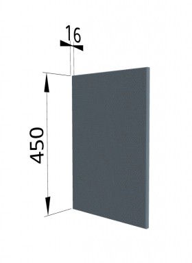 Панель торцевая (для шкафа горизонтального высокого) ВПГ Квадро (Лунный свет) в Рязани - ryazan.katalogmebeli.com | фото