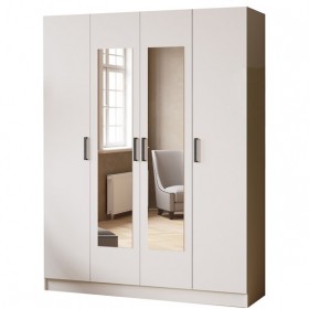 Шкаф комбинированный Ларс (1,6) белый в Рязани - ryazan.katalogmebeli.com | фото