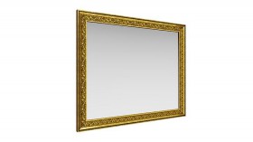 Зеркало навесное "Айрум"/(дуб кальяри / профиль: золото с орнаментом) в Рязани - ryazan.katalogmebeli.com | фото
